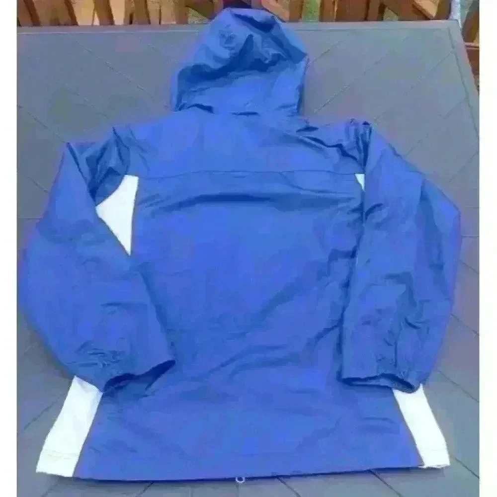 Vintage Nike Windbreaker Womens Size Medium Blue White Color Block Y2K Full Zip - Picture 7 of 7